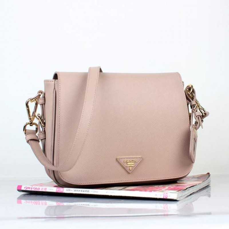 PR8229-02 BN8229 Saffiano Solid Color Leather Tote Apricot