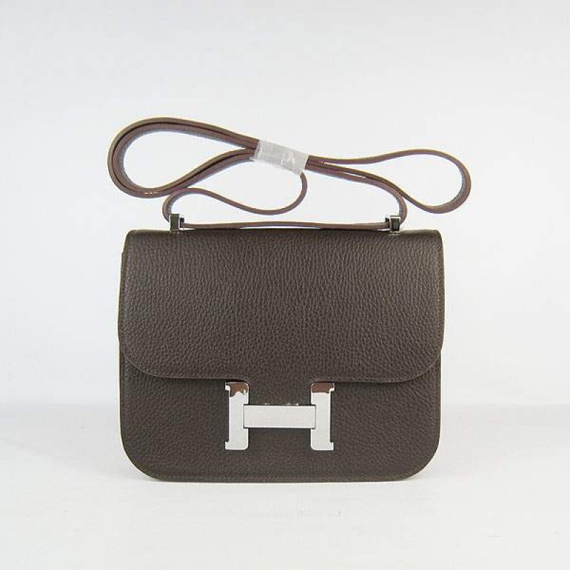 HE-CON22-1004 Constance 22-5cm Dark Brown - Togo Standard