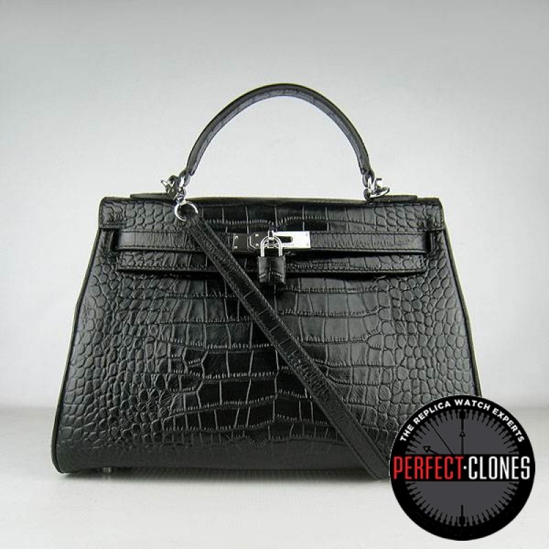 HE-K32-1041 Kelly 32cm Black - Gator