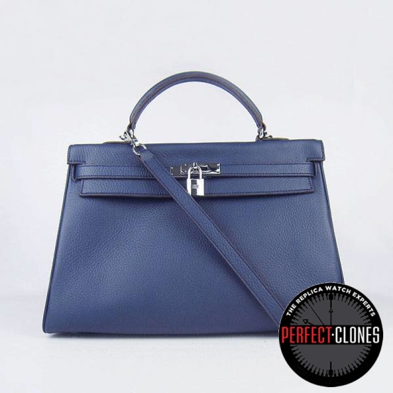 HE-K35-1003 Kelly 35cm Dark Blue - Togo Standard