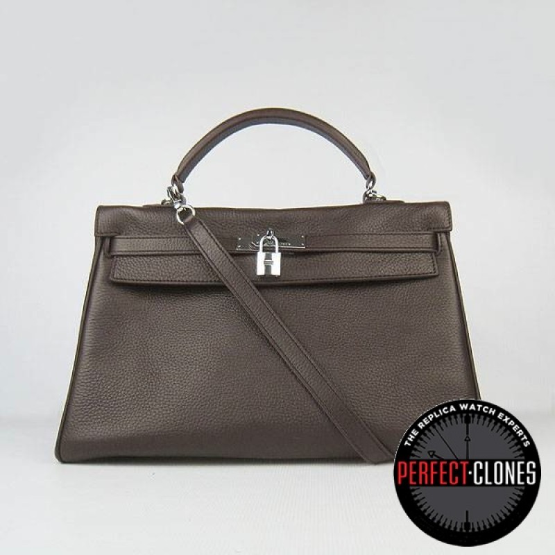 HE-K35-1004 Kelly 35cm Brown - Togo Standard