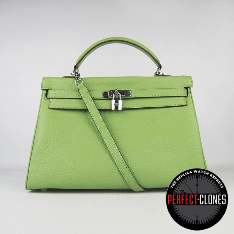 HE-K35-1006 Kelly 35cm Lime Green - Togo Standard
