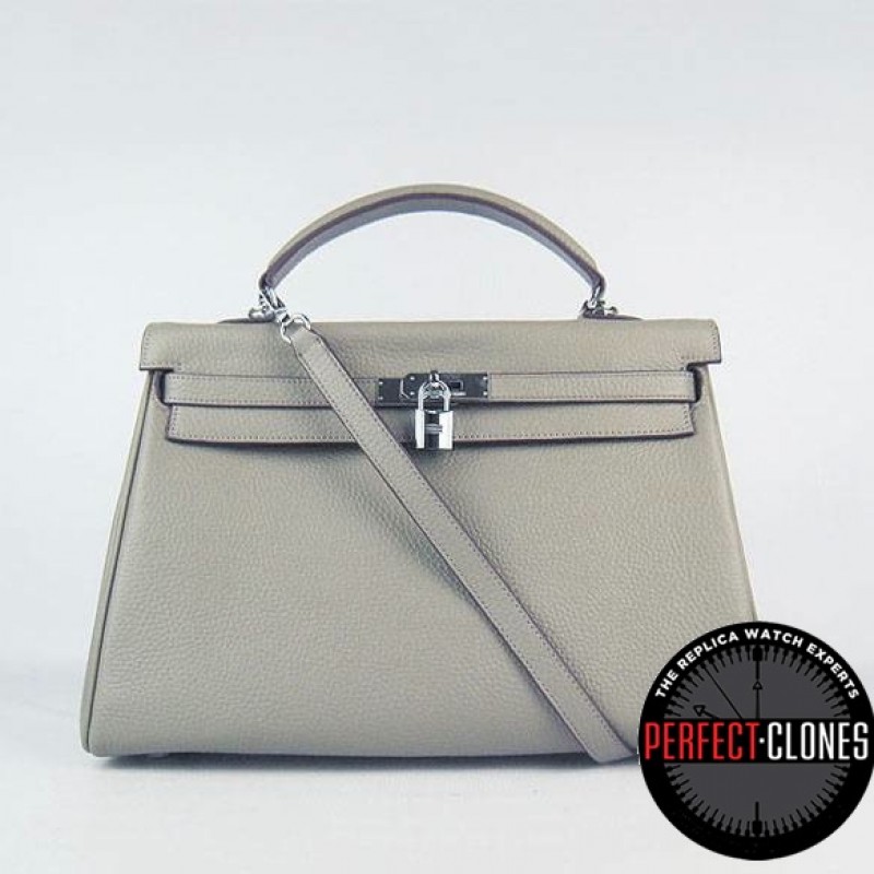 HE-K35-1007 Kelly 35cm Grey - Togo Standard