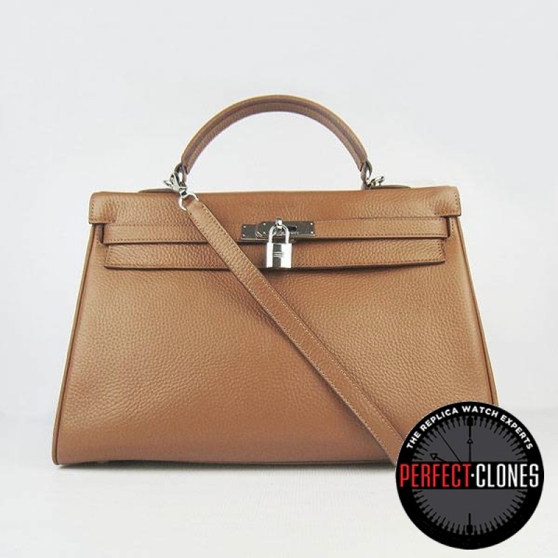 HE-K35-1009 Kelly 35cm Light Brown - Togo Standard