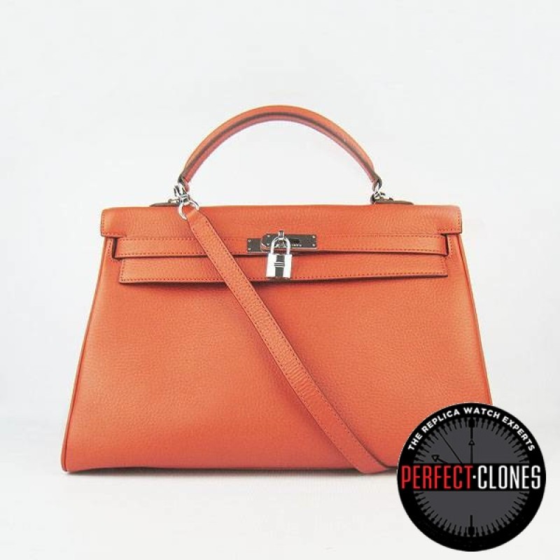 HE-K35-1011 Kelly 35cm Orange - Togo Standard