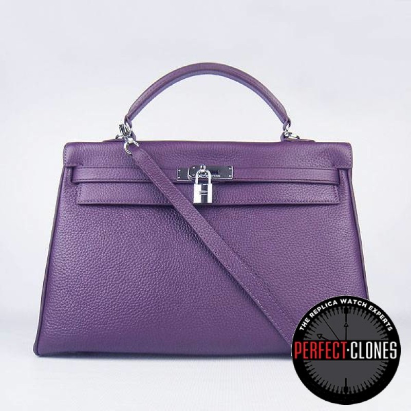 HE-K35-1014 Kelly 35cm Purple - Togo Standard