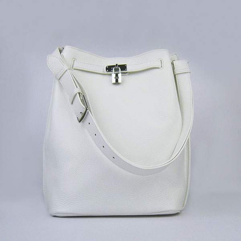 HE-SK24-16 So Kelly H2804 24cm White - Togo Standard