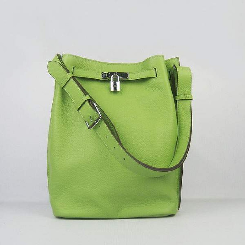 HE-SK24-06 So Kelly H2804 24cm Lime Green - Togo Standard
