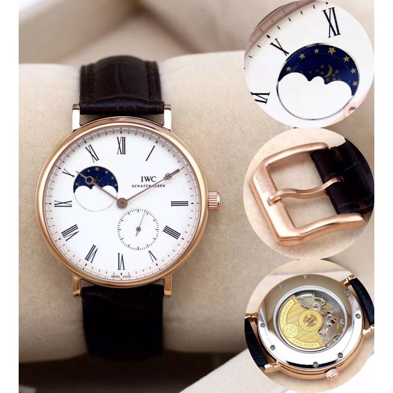 W-IWC-VIN-1002 Vintage Portifino Moon Phase RG/LE Asian 2813