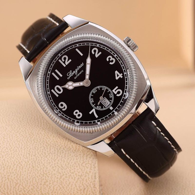 W-LG-VIN-102 Vintage Cushion Box SS/LE Black A-2824