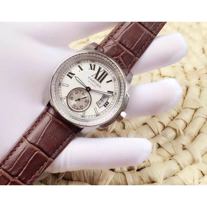 W-CAR-CC-101 Calibre de Cartier SS/LE White Asian 2813 21J Auto