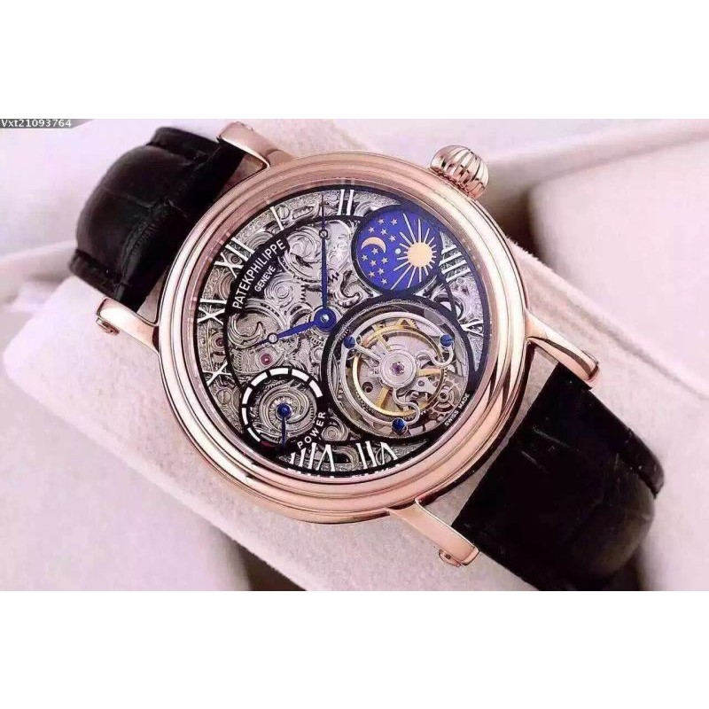 PP00004 Skeleton Tourbillon M-phase/PR RG/LE Blk F-Tourbillon