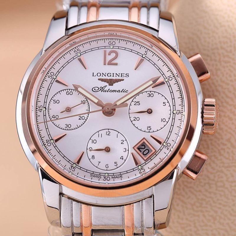 LG00126 Master Chrono SS/RG White Asia 7750