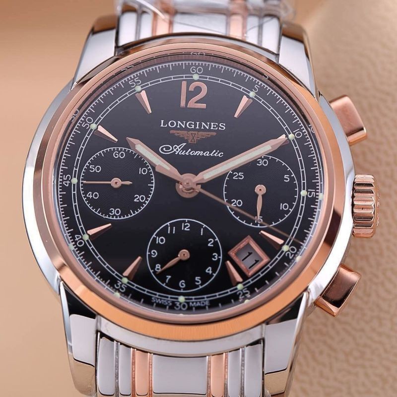LG00127 Master Chrono SS/RG Black Asia 7750