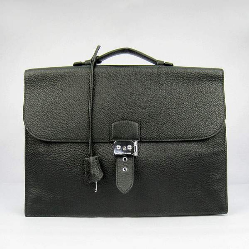 HE-DP-01 Depeches Breifcase H2813 Black - Togo Standard
