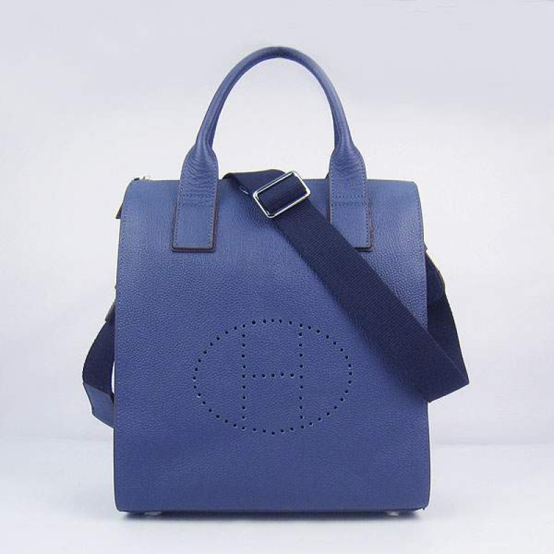 HE-EVEB-02 Evelyne Breifcase H8076 Dark Blue - Togo Standard