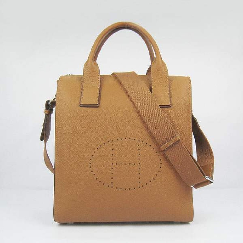 HE-EVEB-04 Evelyne Breifcase H8076 Light Brown - Togo Standard
