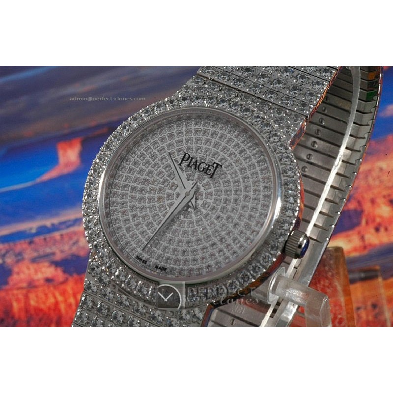 PI10001 Mens WG Full Diamonds, Swiss Quartz