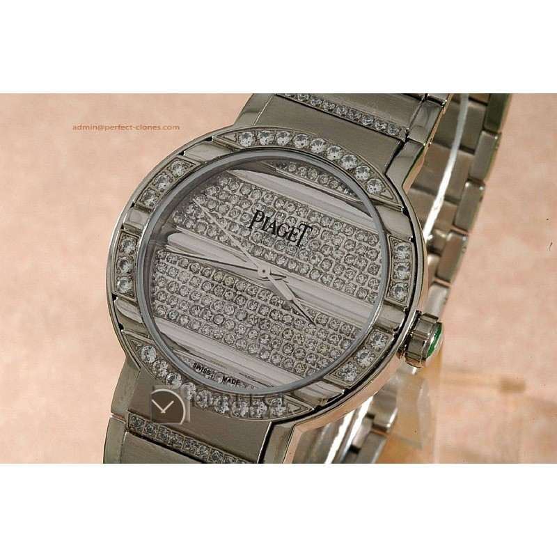PI10002 Polo Mens WG /Diamonds, Swiss Quartz