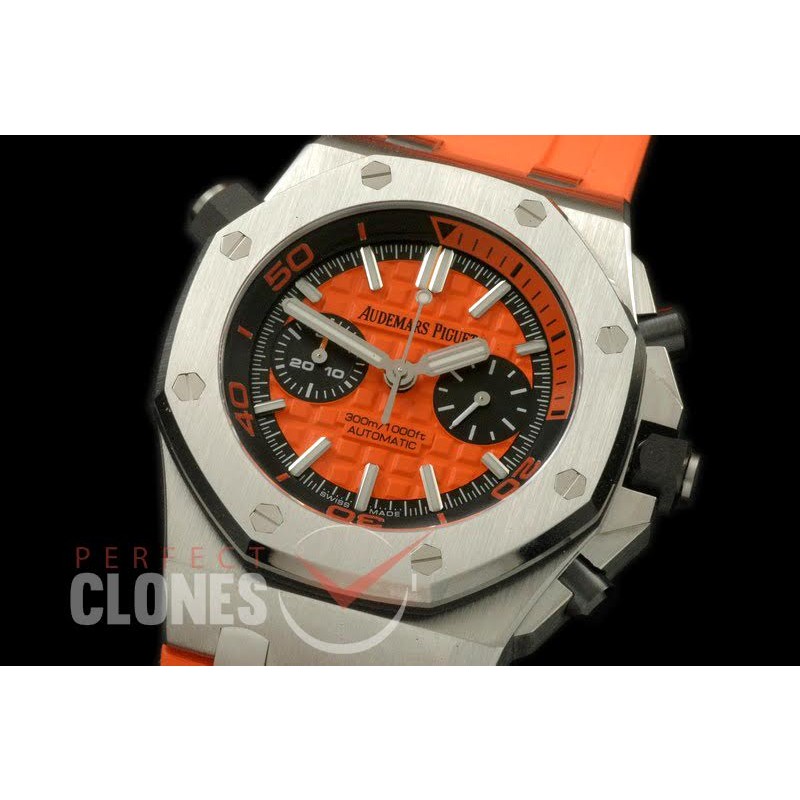 0 APDC-075 NF Royal Oak Diver Chrono SS/RU Orange Asia 7750