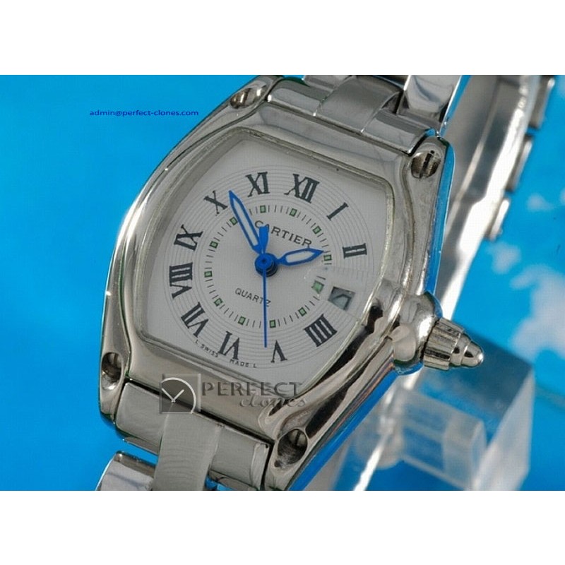 CARR10001 Roadster Ladies SS White, Quartz