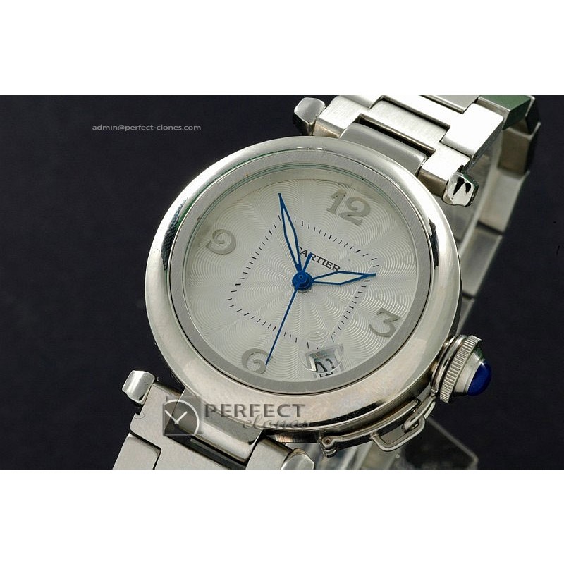 CARPS10008 Pasha 32mm SS White Dial Eta 2824-2