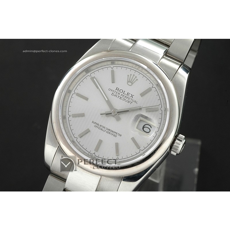 RDJMS1001SS Silver Tuxedo Dial Stick Markers Swiss Eta2836-2