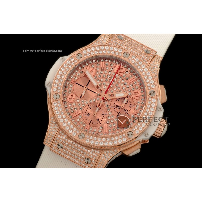 HBUB10048 Big Bang RG/Full Diam Rose Diam Dial A-7750