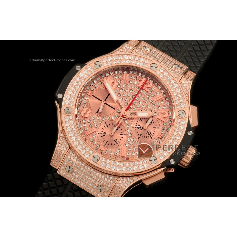 HBUB10049 Big Bang RG/Full Diam Rose Diam Dial A-7750