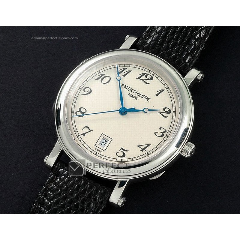 PP1005Calastrava 5053 WG White Dial Swiss Eta 2824-2