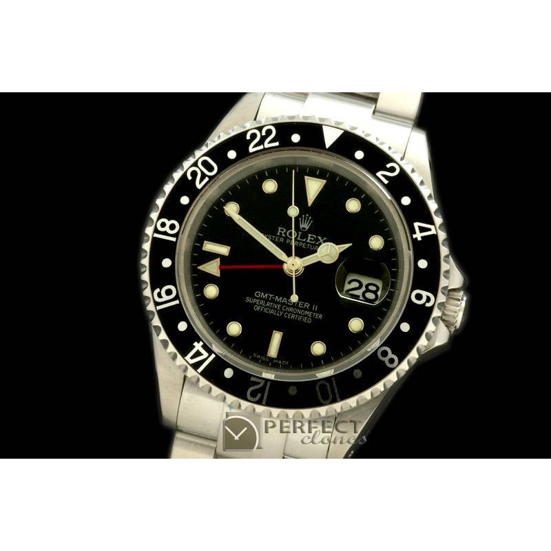 RLGS00053 GMT II 16710 SS Black Swiss 2836/3186