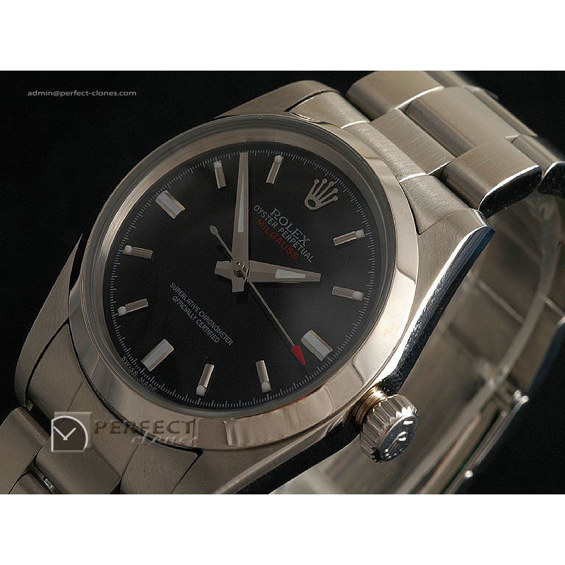 RLM10002 SS Black Dial Swiss Eta 2836-2