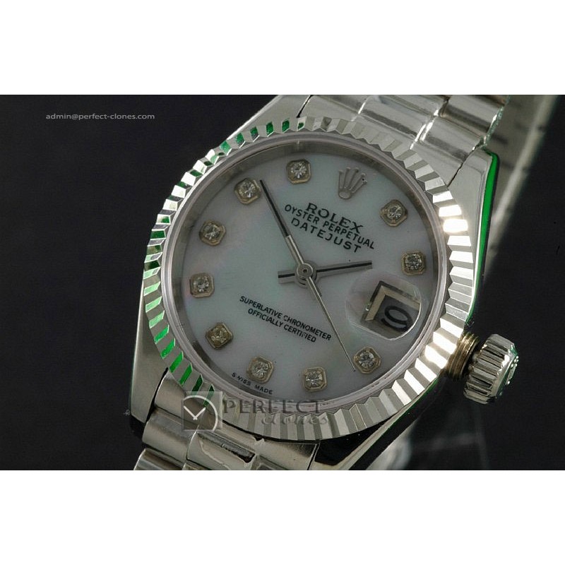 RDJLS10002 SS MOP Dial Diamond Marker Swiss Eta 2671-2