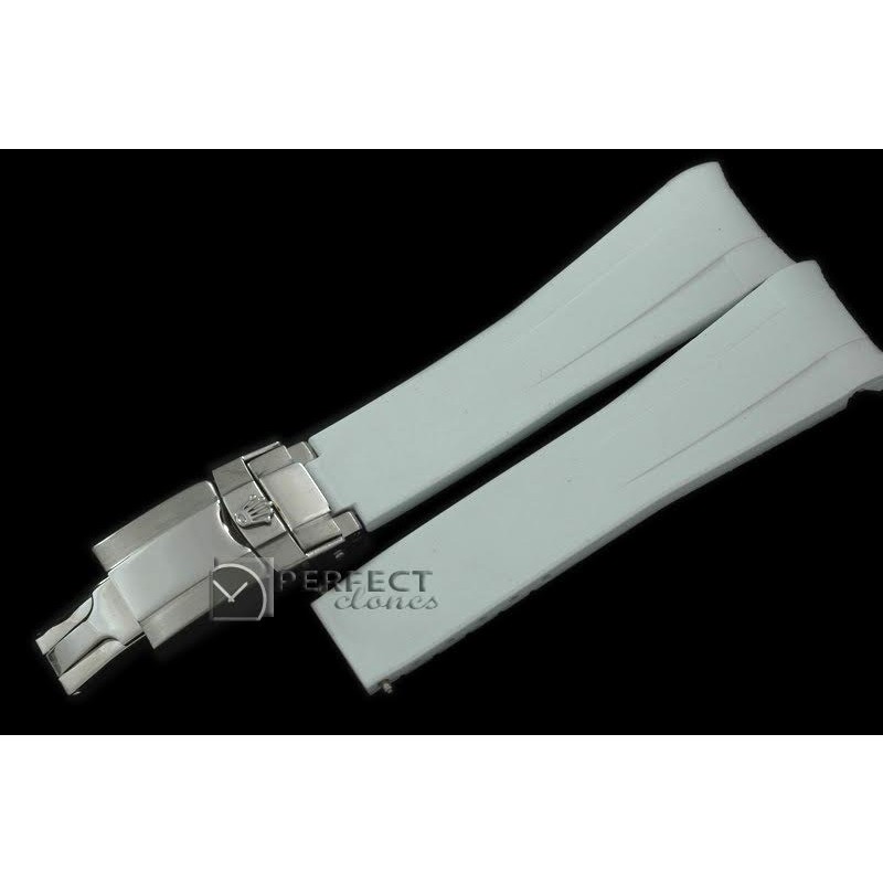 RLRU10003 Grey Rubber Strap 20/18 with Insignia Clasp