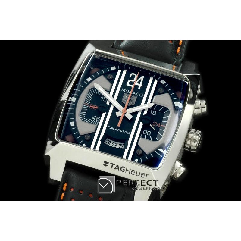 TGM24-10022 Monaco Concept 24 SS/LE Black Jap Quartz Chrono